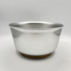 Kensington Ware Lurelle Guild Brass Aluminum Art Deco Footed BOWL 7 5/8" Vtg